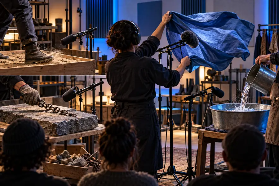 Illustration des Gestaltungsprozesses eines Soundeffekts