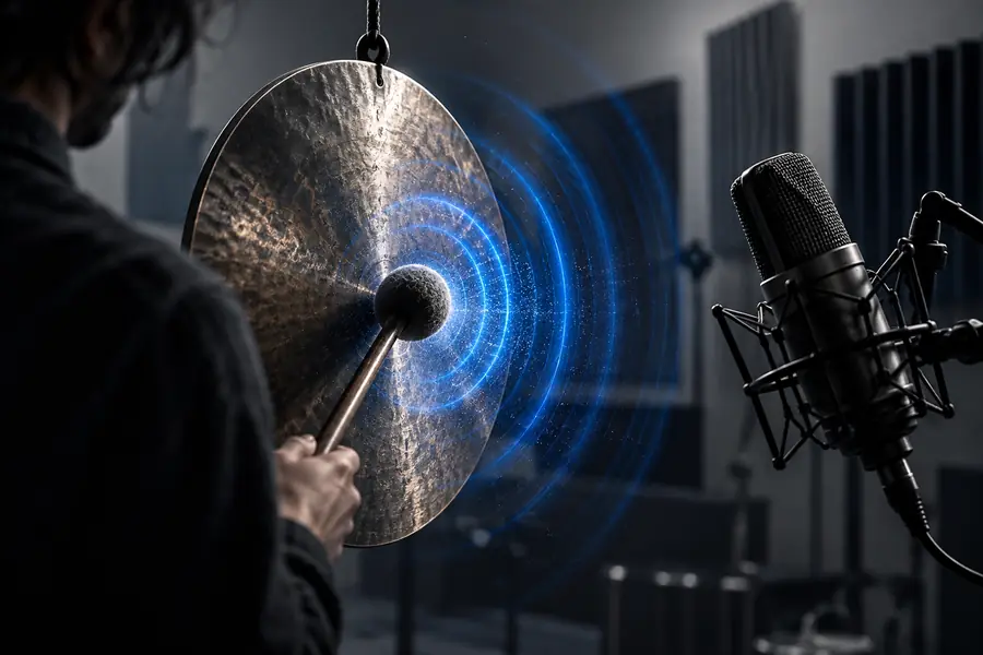 Illustrative visual representing attention to an individual sound